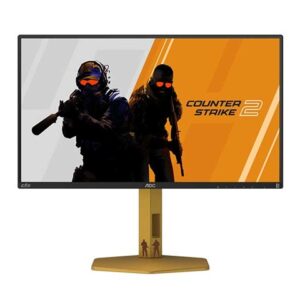AOC 24.1′ Fast TN panel,1920 × 1080 , 610Hz, 0.5ms, HDR400, Removable Ergonomic stand , G-sync Compatible Gaming Monitor ( LS)