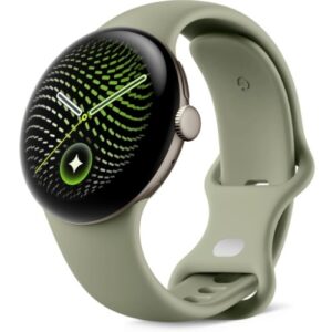 Google Pixel Watch 5 LTE (45mm) – Satin Pyrite with Olive Active Band (2nd Gen)(GA10895-US) *AU STOCK*, AMOLED, 3GB/64GB, 465mAh, 2 Years Warranty
