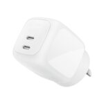 Belkin BoostCharge Pro 67W Dual USB-C GaN Wall Charger – White (WCH020AUWH), Compact Laptop Charger, Travel-Ready, CEW $2500, 2 Years Warranty