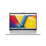 ASUS Vivobook Go 14′ FHD 250nit Anti-Glare AMD Athlon Silver 10 4GB LPDDR5 onboard 128GB SSD Win 11 Home Wi-Fi 6E Privacy Shield 1.38kg Cool Silver 1Y