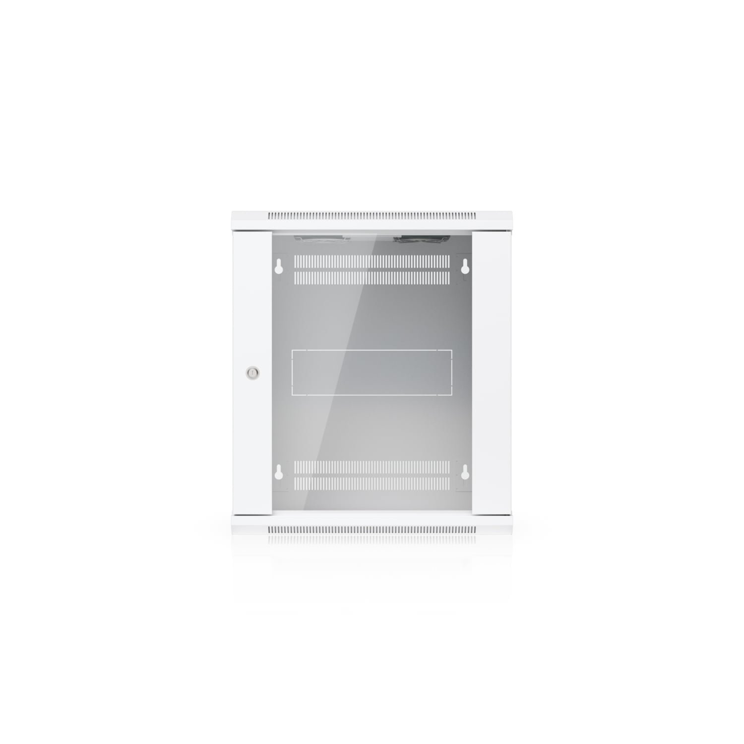 NHU-RACK-12U-WALL-450-G Ubiquiti 12U Rack Cabinet,Fully Assembled Wall-Mount Rack** No Fan Included** Removable Panels,Space-Efficient Small-Scale Deployment