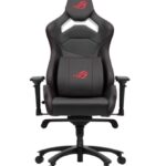 ASUS ROG Chariot X Core Gaming Chair – Black, 4D Armrests, 155° Recline, Class 4 Gas Lift, Aluminum Base, PU Leather, 136kg Load