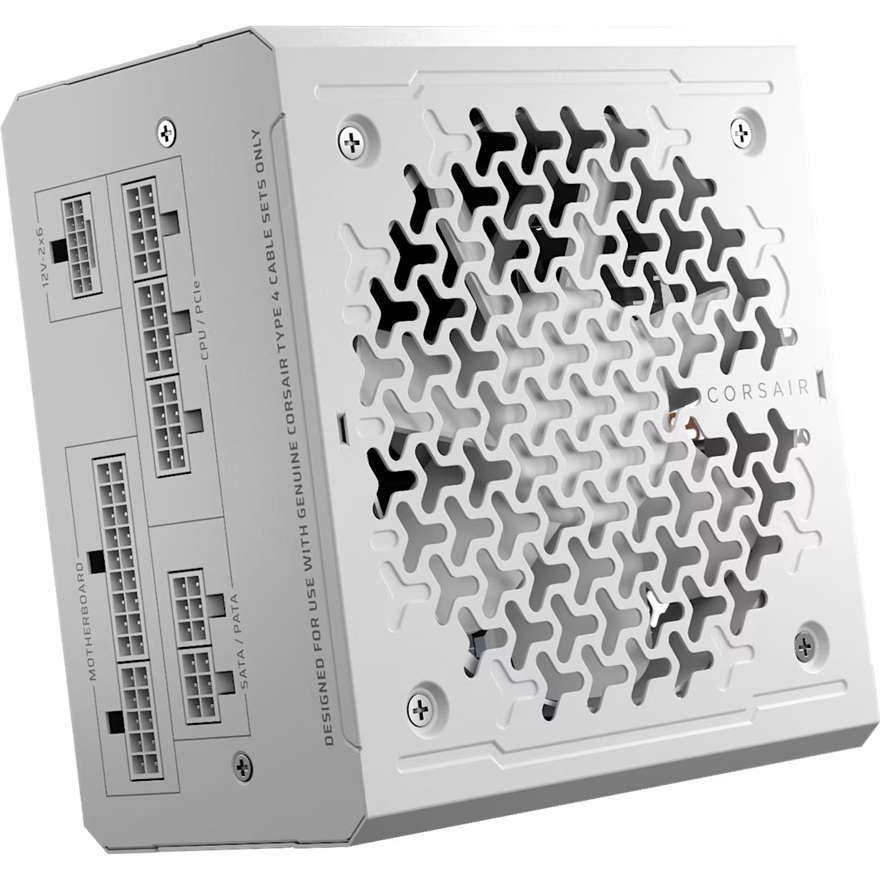 PSCO-RM850E-GOLD3.1-WH Corsair RMe Series™ RM850e – Fully Modular Low-Noise ATX Power Supply – White (AU), Cybenetics Gold, ATX12V 3.1, 2x PATA, 2x EPS, 6x SATA, 3x PCIe