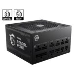 MSI MAG A750GL PCIE5 II Bulk – 750W ATX 3.1, 80+ Gold, full modular, PCIe 5.0 16-pin, 3x PCIe 6+2, 8x SATA, FDB fan, OCP/OVP/OPP/OTP/SCP/UVP, 120mm