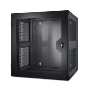APC NetShelter 13U Wallmount Rack Cabinet Vented Door Double Hinged Server Depth