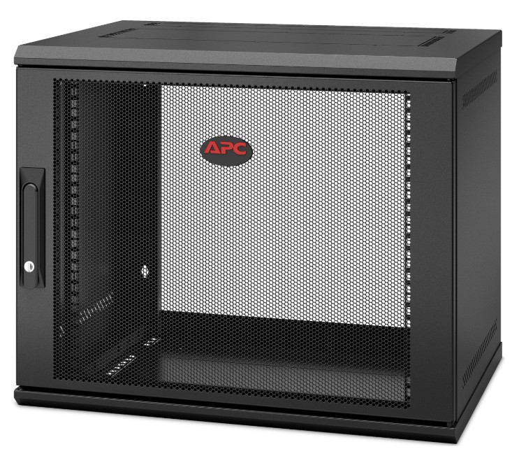 UPAPC-AR109SH4 APC NetShelter 9U Wallmount Rack Enclosure Cabinet Single Hinged Switch Depth