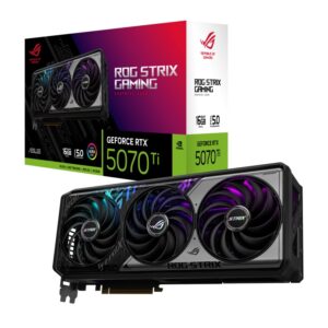 ASUS nVidia GeForce ROG STRIX RTX5070TI 16G GAMING, GDDR7, 8960 CUDA, 850W PSU, PCIe 5.0, 28Gbps, 256-bit, 3x DP 2.1b, 4K/8K